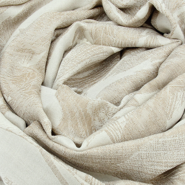 Beige-women's-scarf-silk-wool-cashmere-Fantastic