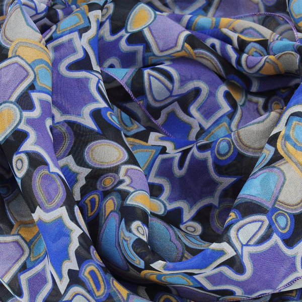 Women's-blueberry-printed-silk-scarf-Puzzle