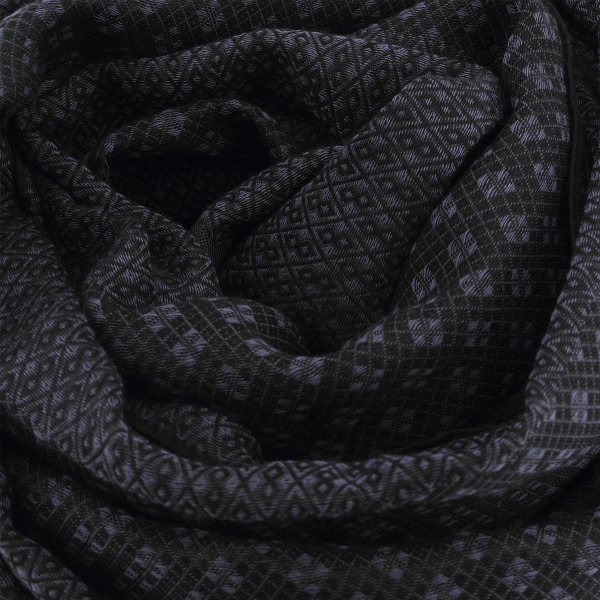 Losange-violet-black-cotton-silk-cashmere-men’s-scarf