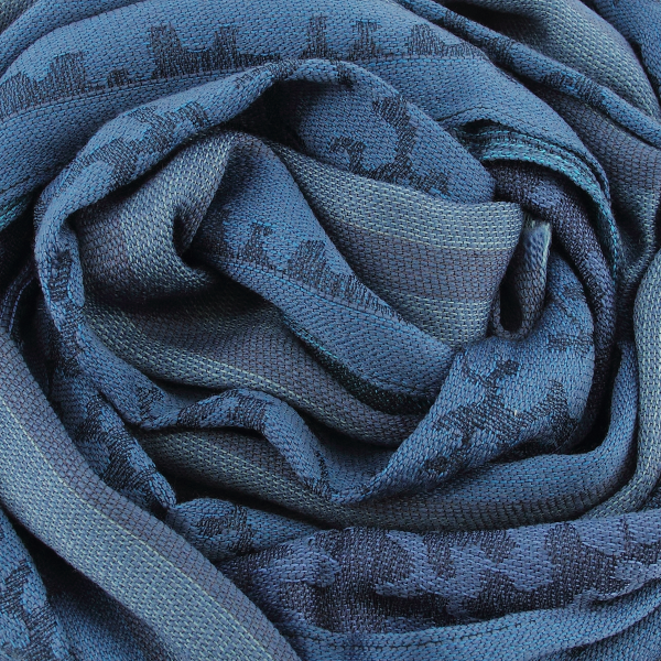 Blue-merino-wool-silk-women's-scarf-Arborescence