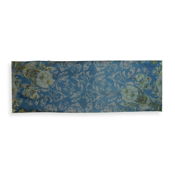 Women-stole-wool-cotton-silk-duck-blue-Botanic-3A