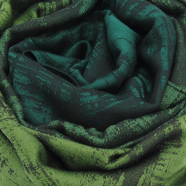 Men's-green-wool-blend-scarf-Tole froissee