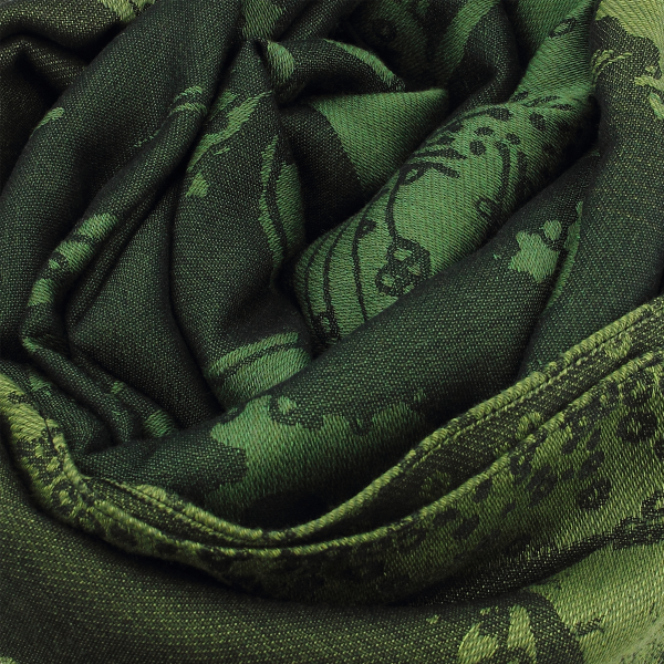 Passion-green-silk-cotton-rayon-wool-women’s-stole