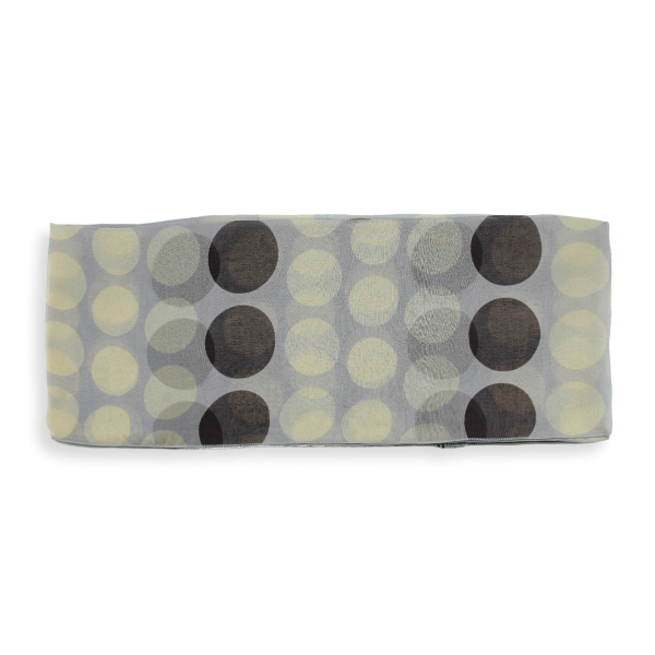 Polka dot-printed-grey-women's-silk-scarf