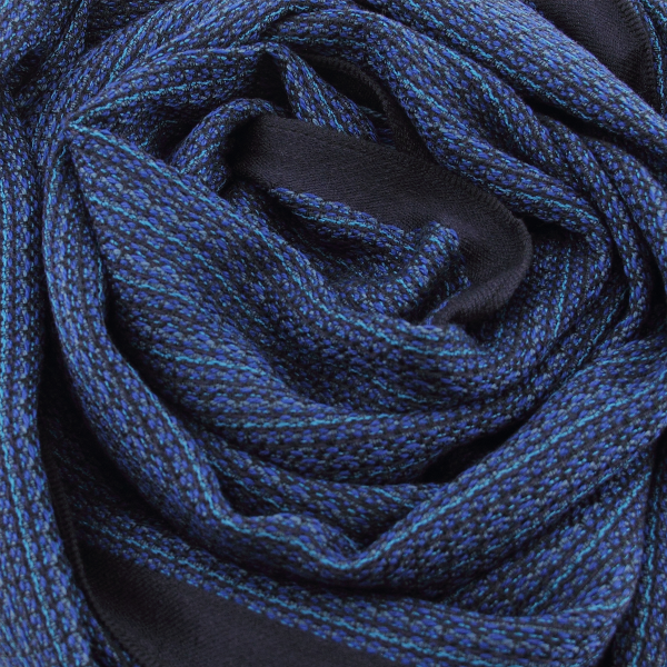 Navy-blue-rayon-wool-men’s-scarf-Tweed
