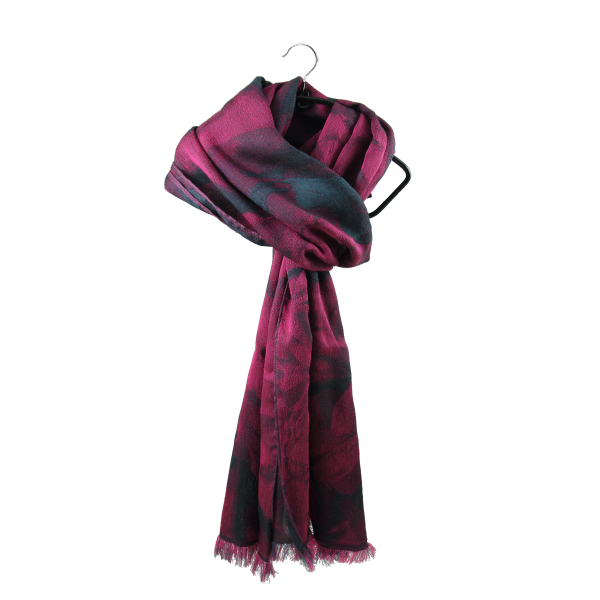 Pink-fuchsia-cotton-silk-women’s-stole-Emotion