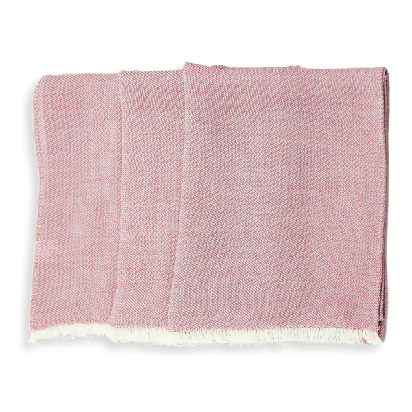 Pink-monochrome-cashmere-unisex-blend-stole-Tout doux