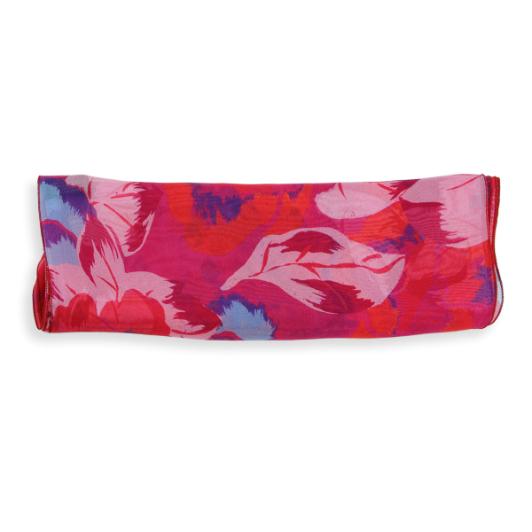 Red-printed-silk-peony-flower-women’s-scarf