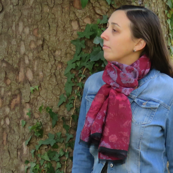 Red-rayon-cotton-wool-women’s-scarf-Florence