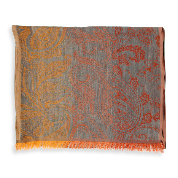 Rust-brown-wool-silk-women’s-scarf-Melodie