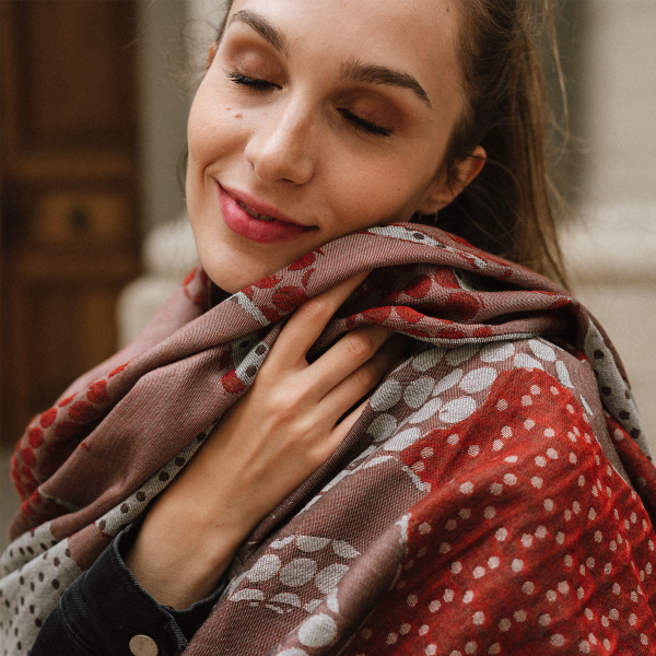 Montreal-ginger-red-cotton-silk-wool-women’s-stole