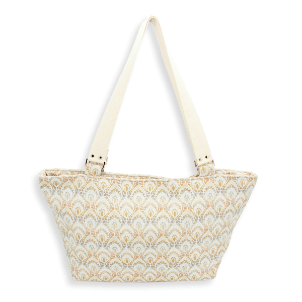 tote bag beige dentelle