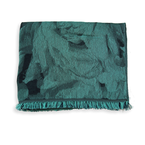 Turquoise-cotton-silk-women’s-stole-Emotion